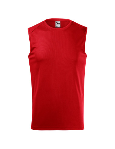 Adler MALFINI Men`s Top Breeze 820 red embroidery with company logo print