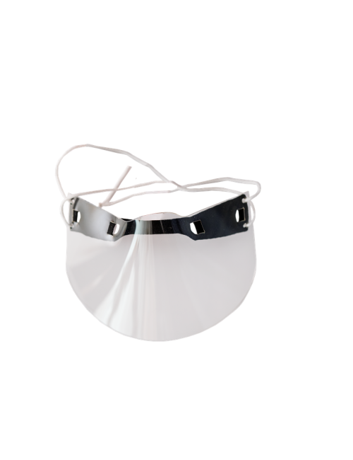 Mini protective visor for the nose and mouth PET face shield