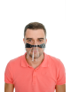 Mini przyłbica ochronna na nos i usta PET osłona twarzy