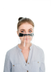 Mini protective visor for the nose and mouth PET face shield