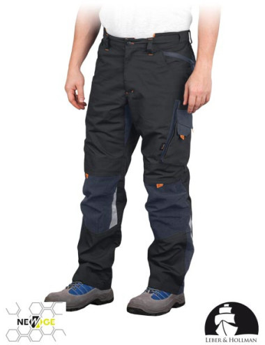 LEBER&amp;HOLLMAN WAIST TROUSERS LH-NA-T BGP BLACK-NAVY-ORANGE