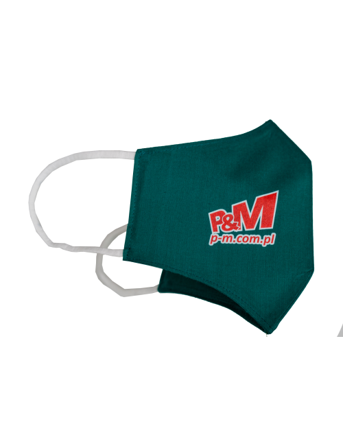 Protective mask Cotton mask with your own green logo graphics