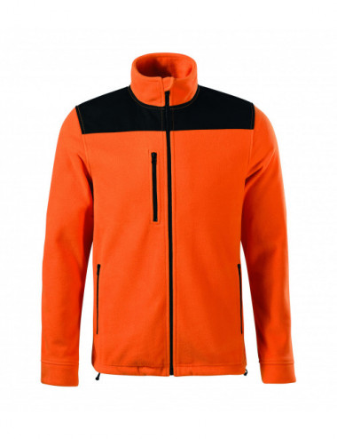Ciepła sportowa bluza polar unisex effect 530 pomarańczowy Rimeck