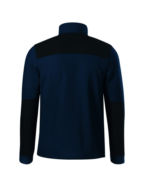 Warmes Unisex-Fleece-Sweatshirt Effect 530 RIMECK, marineblaues Logo