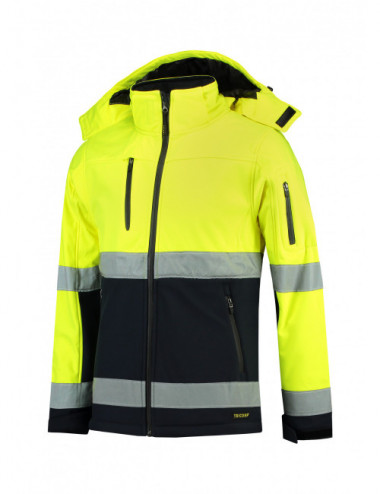 Adler TRICORP Softshell kurtka unisex Bi-color EN ISO 20471 Softshell T52 fluorescencyjny żółty