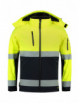 2Softshell unisex jacket bi-color en iso 20471 softshell t52 fluorescent yellow Adler Tricorp
