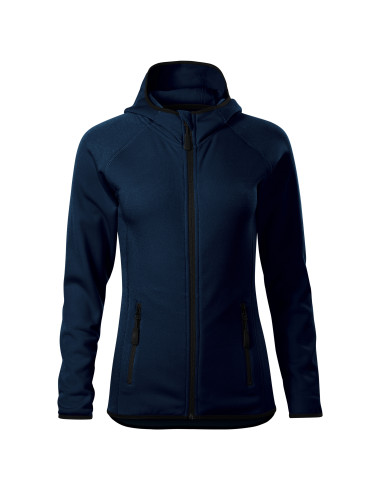 Adler MALFINI Women`s stretch fleece Direct 418 navy blue embroidery print