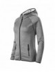 2Dünnes Damen-Fleece mit Kapuze, perfekt für den Sport, Direct 418 Dark Grey Melange Malfini
