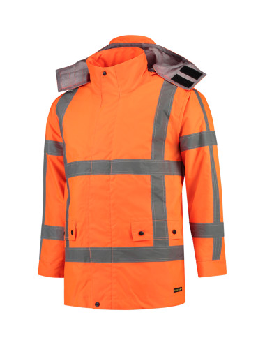 Adler TRICORP Unisex work jacket RWS Parka T50 fluorescent orange