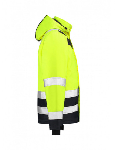 Unisex-Arbeitsjacke, Midi-Parka, hochsichtbar, zweifarbig, T51, fluoreszierendes Gelb, Adler Tricorp