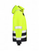 2Unisex work jacket midi parka high vis bicolor t51 fluorescent yellow Adler Tricorp