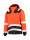 Unisex work jacket midi parka high vis bicolor t51 fluorescent orange Adler Tricorp