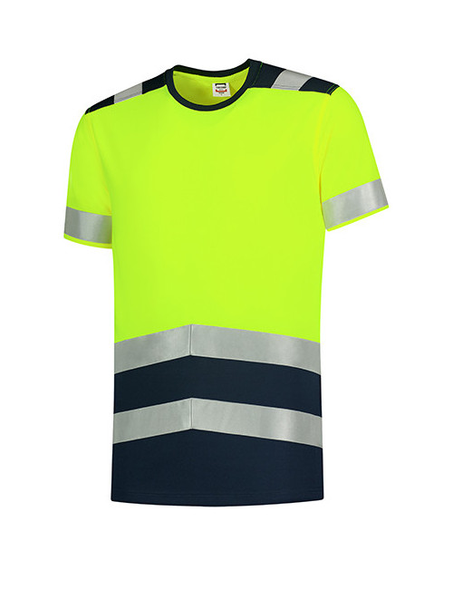 Unisex-T-Shirt High Vis Bicolor T01 fluoreszierendes Gelb Adler Tricorp