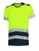 Adler TRICORP Koszulka unisex T-Shirt High Vis Bicolor T01 fluorescencyjny żółty