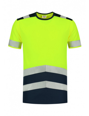 Unisex-T-Shirt High Vis Bicolor T01 fluoreszierendes Gelb Adler Tricorp