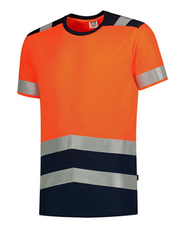 Adler TRICORP Unisex T-Shirt High Vis Bicolor T01 fluorescent orange