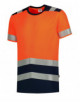 2Koszulka unisex t-shirt high vis bicolor t01 fluorescencyjny pomarańczowy Adler Tricorp