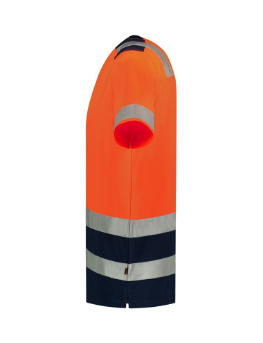 Unisex t-shirt high vis bicolor t01 fluorescent orange Adler Tricorp
