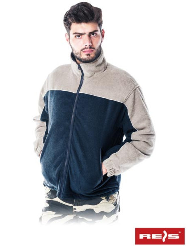 Pol-polarex fleece sweatshirt gbe navy beige Reis