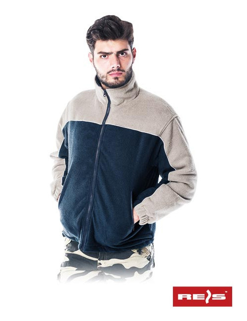 Pol-polarex fleece sweatshirt gbe navy beige Reis