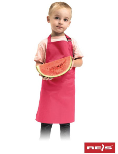 "Reis Pink Apron for Kids - Durable, Adjustable, Easy to Clean & Cust