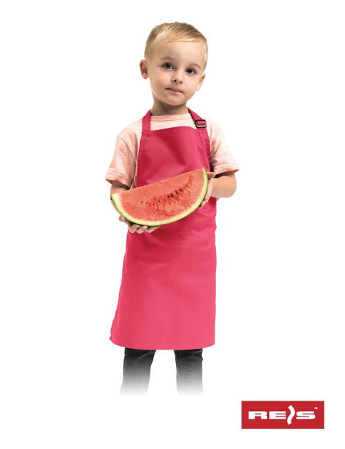 "Reis Pink Apron for Kids - Durable, Adjustable, Easy to Clean & Cust