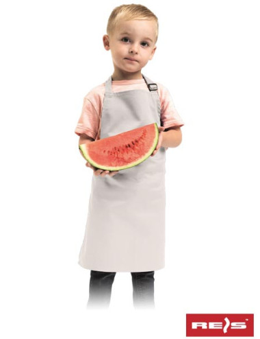 "Reis Kids' White Apron - Durable, Stylish, Adjustable, Customizable 