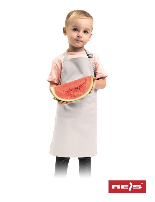 "Reis Kids' White Apron - Durable, Stylish, Adjustable, Customizable 