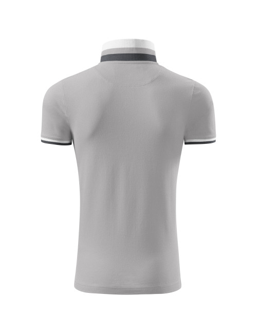 Collar up 256 men`s polo shirt silver gray Adler Malfinipremium