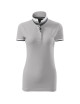 Women`s collar up 257 polo shirt silver gray Adler Malfinipremium