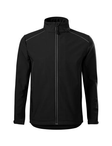 Adler MALFINI Softshell men`s jacket Valley 536 black embroidery print