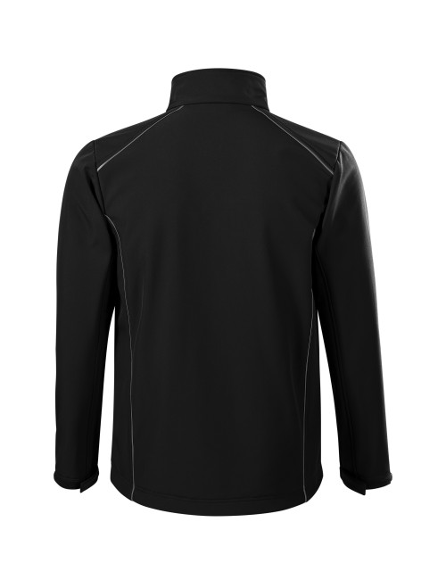 Adler MALFINI Softshell men`s jacket Valley 536 black embroidery print