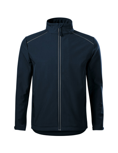 Adler MALFINI Softshell men`s jacket Valley 536 navy blue logo print