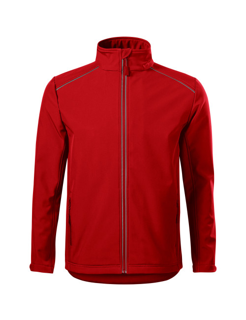 Adler MALFINI Softshell Herrenjacke Valley 536 roter Stickdruck