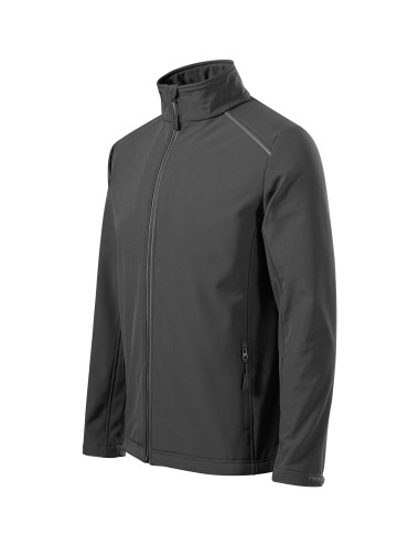 Adler MALFINI Softshell men`s jacket Valley 536 steel logo embroidery