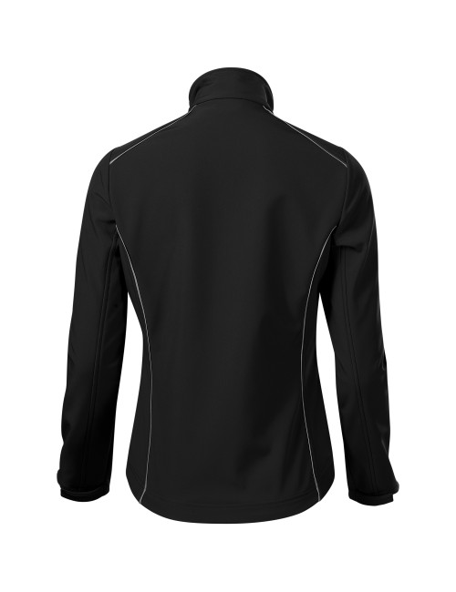 Adler MALFINI Softshell Damenjacke Valley 537 schwarze Druckstickerei