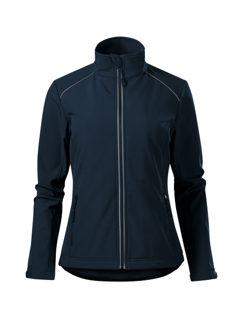 Adler MALFINI Softshell Damenjacke Valley 537 marineblauer Aufdruck