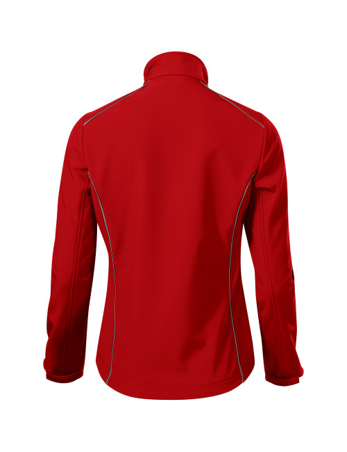Adler MALFINI Softshell Damenjacke Valley 537 rote Druckstickerei