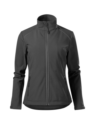 Adler MALFINI Softshell Damenjacke Valley 537, Steel-Logo-Stickerei