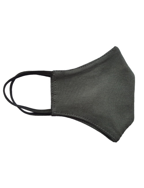 Cotton mask with a graphite logo, full color printing, silkscreen embroidery