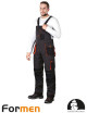 LEBER&amp;HOLLMAN PROTECTIVE BIB PANTS LH-FMN-B KBS KHAKI-BLACK-GRAY