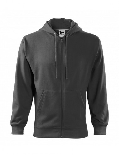 Men`s sweatshirt trendy zipper 410 steel Adler Malfini