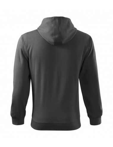 Men`s sweatshirt trendy zipper 410 steel Adler Malfini