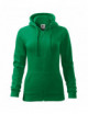 2Trendiges Damen-Sweatshirt mit Reißverschluss 411 grasgrün Adler Malfini
