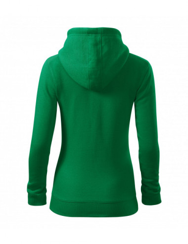 Women`s sweatshirt trendy zipper 411 grass green Adler Malfini