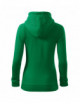 2Women`s sweatshirt trendy zipper 411 grass green Adler Malfini