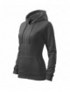 Women`s sweatshirt trendy zipper 411 steel Adler Malfini