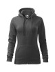 Women`s sweatshirt trendy zipper 411 steel Adler Malfini