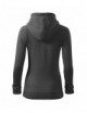 2Women`s sweatshirt trendy zipper 411 steel Adler Malfini