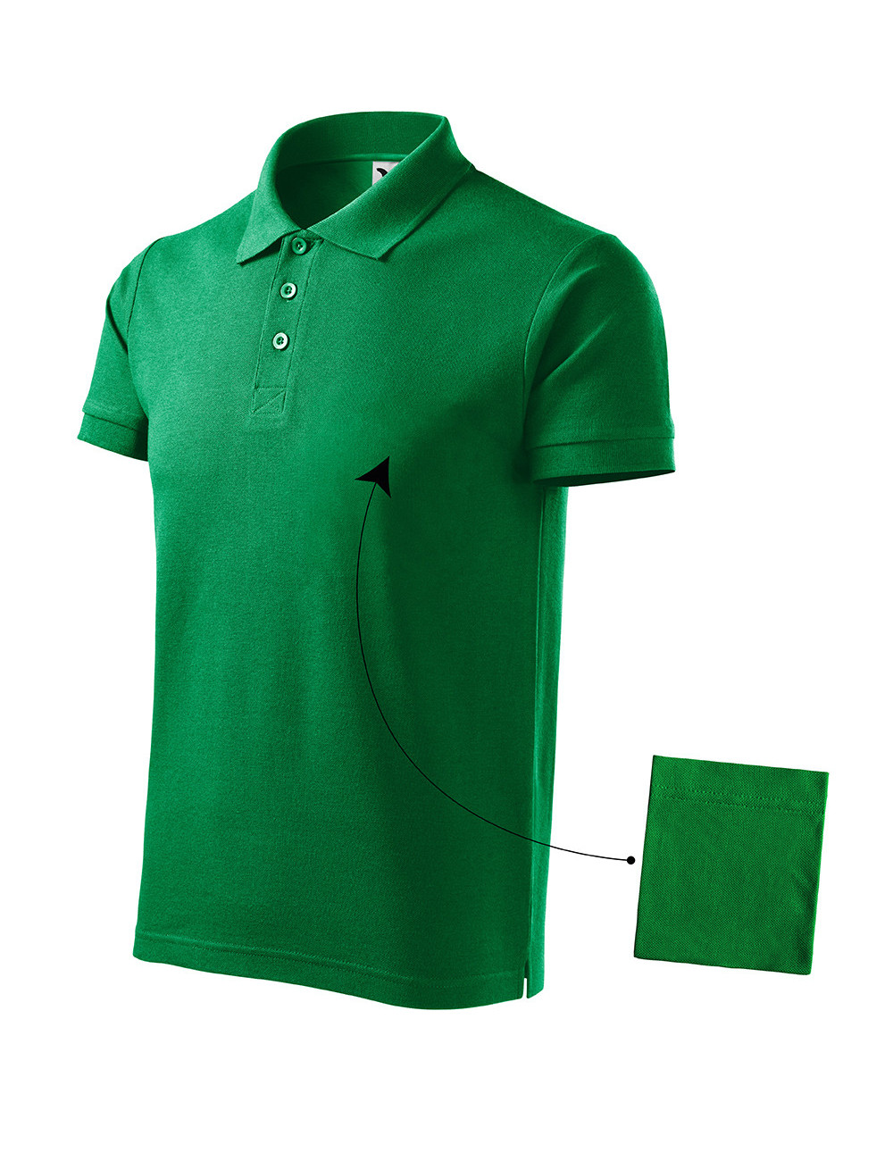 Men`s polo shirt cotton 212 grass green Adler Malfini